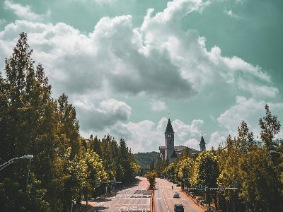 섬 교회 어르신 이동 차량